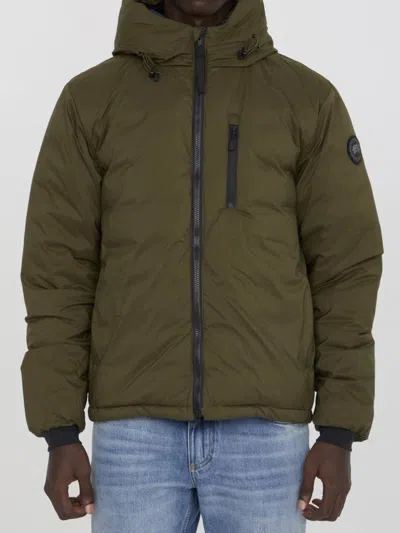 Canada Goose Matte Finish Hooded Down Jacket In Green