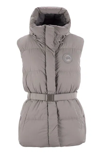 Canada Goose Rayla - Hooded Padded Waistcoat In Grey