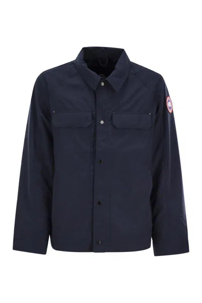 Canada Goose Burnaby Techno Fabric Jacket In Blue