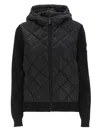Canada Goose Hybridge Quilted Shell And Wool Jacket In Black