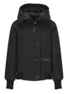 Canada Goose Chilliwack Hooded Shell Down Bomber Jacket In Black