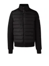 Canada Goose Wattierte Hybridge Huron Jacke Mit Reissverschluss In Black
