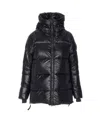 Canada Goose Black Cypress Hooded Puffer Jacket In Black