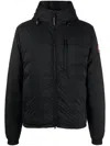 Canada Goose Insulated Jackets Featuring Hood And Pockets In Black