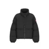 Canada Goose Cropped Puffer Jacket High Neck Hem Drawstring In Black