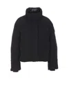 Canada Goose Womens Grandview Logo-patch Cropped Shell-down Puffer Jacket Black In Black