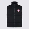 Canada Goose Quilted Sleeveless High Collar Vest In Black