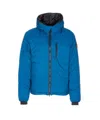 Canada Goose Down Jacket With Hood And Pockets In Blue
