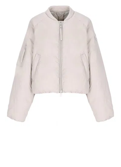 Canada Goose Zip-up Puffer Jacket In Neutral