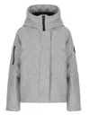 Canada Goose Long-sleeved Down Jacket In Grey