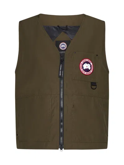 Canada Goose Canmore Vest In Military Green