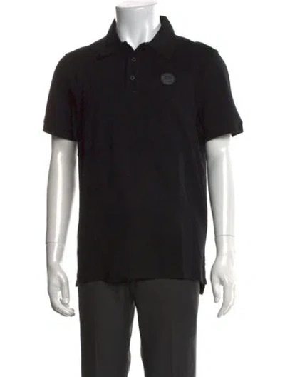 Pre-owned Canada Goose Collar Short Sleeve Polo Shirt W/ Tags In Black