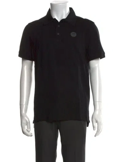 Pre-owned Canada Goose Collar Short Sleeve Polo Shirt W/ Tags In Black