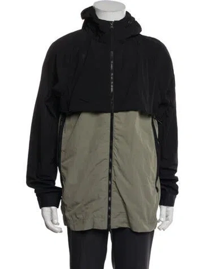 Pre-owned Canada Goose Colorblock Pattern Windbreaker In Green