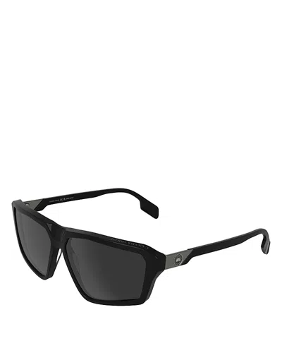 Canada Goose Copan Modified Rectangular Sunglasses, 62mm In Black