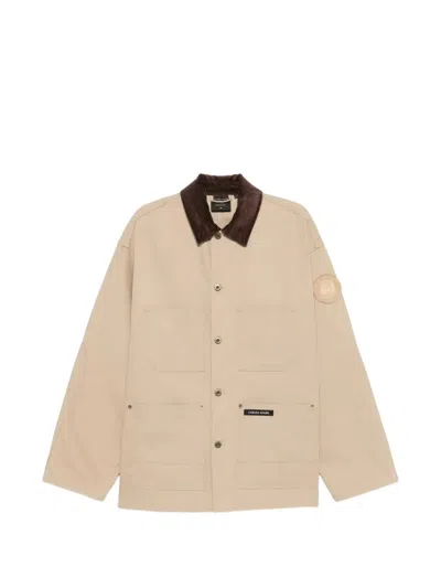 Canada Goose Corduroy-collar Patch-pocket Jacket In Neutral