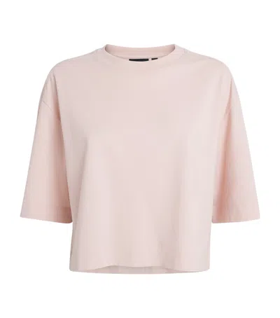 Canada Goose Cotton Addison Crop Top In Pink