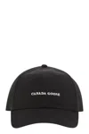 Canada Goose Logo-embroidered Cap In Black
