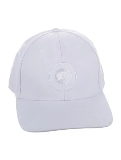 Pre-owned Canada Goose Cotton Baseball Cap In White