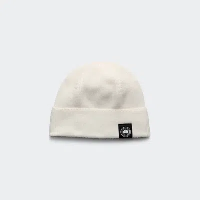 Canada Goose Cotton Beanie In White