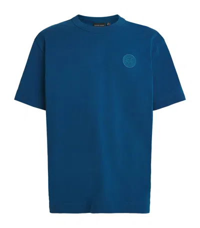 Canada Goose Cotton Gladstone Disk T-shirt In Blue