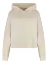 Canada Goose Muskoka Cotton Hoodie With Ribbed Edges In Yellow