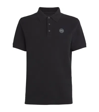 Canada Goose Men Beckley Cotton Polo Shirt In Black
