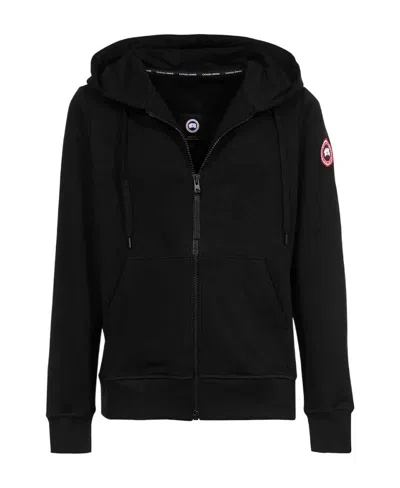 CANADA GOOSE CANADA GOOSE LOGO PATCH DETAIL ZIPPED HOODIE