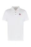 Canada Goose White Short-sleeve Polo Shirt With Traditional Collar In White