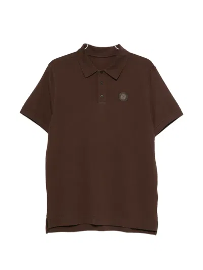 Canada Goose Cotton Polo Shirt In Brown