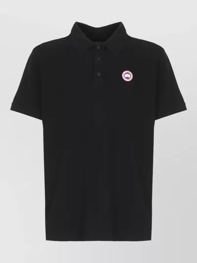 Canada Goose Lanvin Grey Embroidered Logo Cotton Sweatshirt In Black