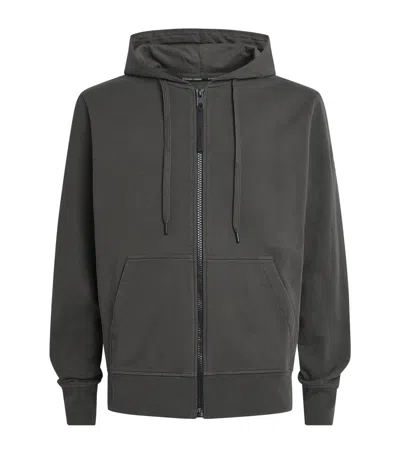 Canada Goose Cotton Zip-up Huron Hoodie In Gray