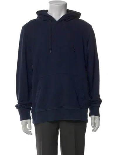 Pre-owned Canada Goose Crew Neck Long Sleeve Hoodie In Blue
