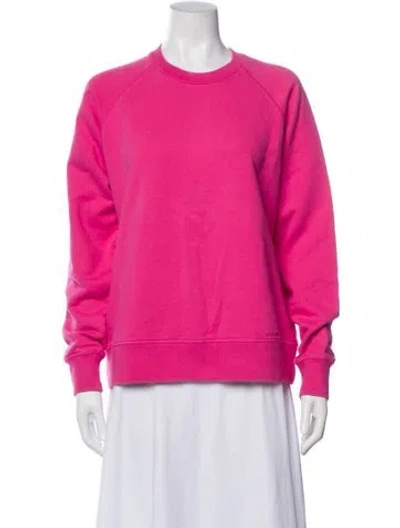 Pre-owned Canada Goose Crew Neck Long Sleeve Sweatshirt In Pink