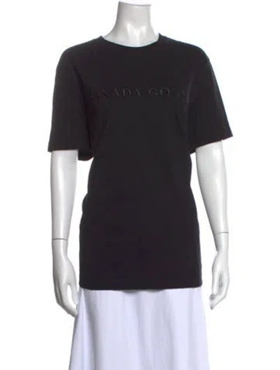 Pre-owned Canada Goose Crew Neck Short Sleeve T-shirt In Black