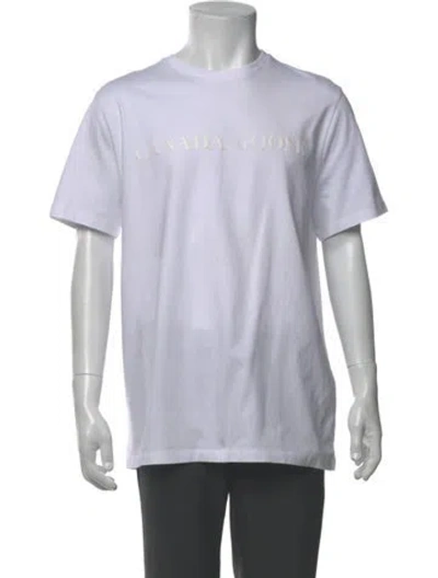 Pre-owned Canada Goose Crew Neck Short Sleeve T-shirt In Gray