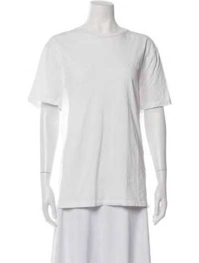 Pre-owned Canada Goose Crew Neck Short Sleeve T-shirt In White
