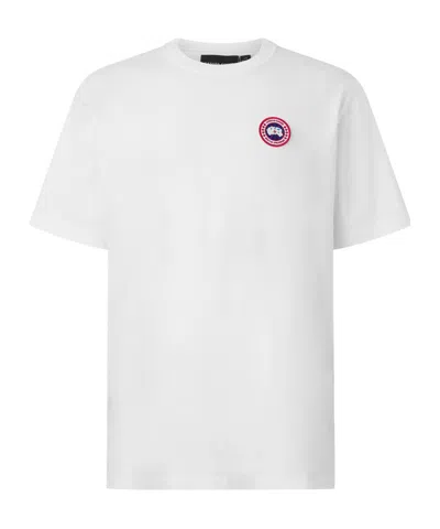 Canada Goose Crewneck Shortsleeve Top In White