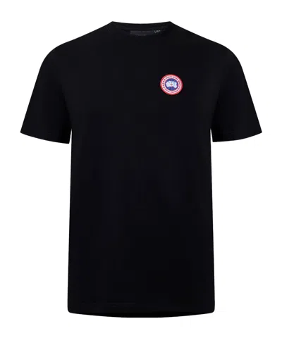 Canada Goose Crewneck Shortsleeve Tshirt In Black