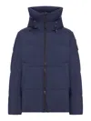 Canada Goose Crofton Black Label Padded Jacket In Enduraluxe In Blue