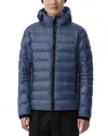 Shop Canada Goose Crofton Hoody Down Puffer Jacket In Ozone Blue