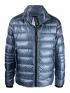Canada Goose Metallic Feather-down Padded Jacket In Blue