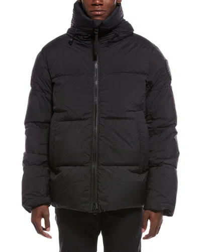 Canada Goose Crofton Down Puffer Coat In Black