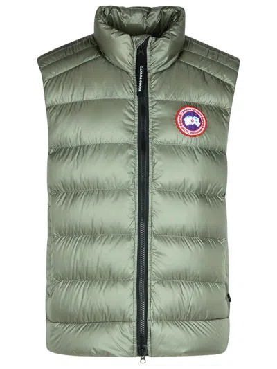 Canada Goose Crofton Green Polyamide Vest In Grey