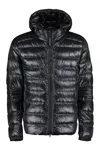 Canada Goose Crofton Quilted Shell-down Hooded Jacket In Black