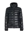 Canada Goose Crofton Hooded Down Jacket In Black