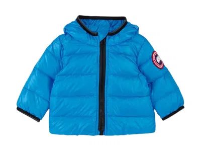Pre-owned Canada Goose Crofton Hooded Jacket In Glacial Blue