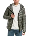 Canada Goose Crofton Hoody Recycled Nylon Down Jacket In Green