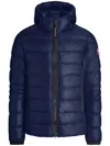 Canada Goose Crofton Hoody Down Puffer Jacket In Blue