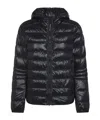 Canada Goose Crofton Hooded Down Jacket In Black